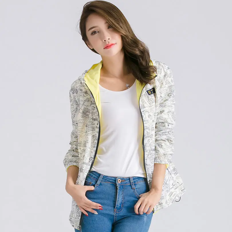 Осень куртка с капюшоном Для женщин пальто campera mujer тонкие падение Реверсивный