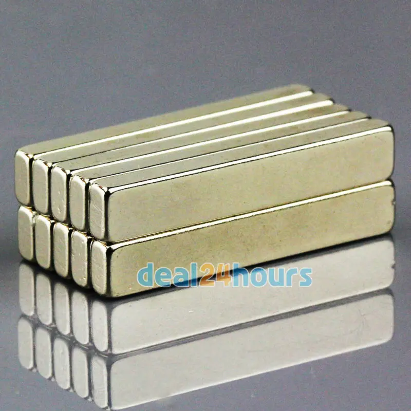 OMO Magnetics 10 шт. N50 большая Супер Сильная полоса Блок Бар длинные Магниты
