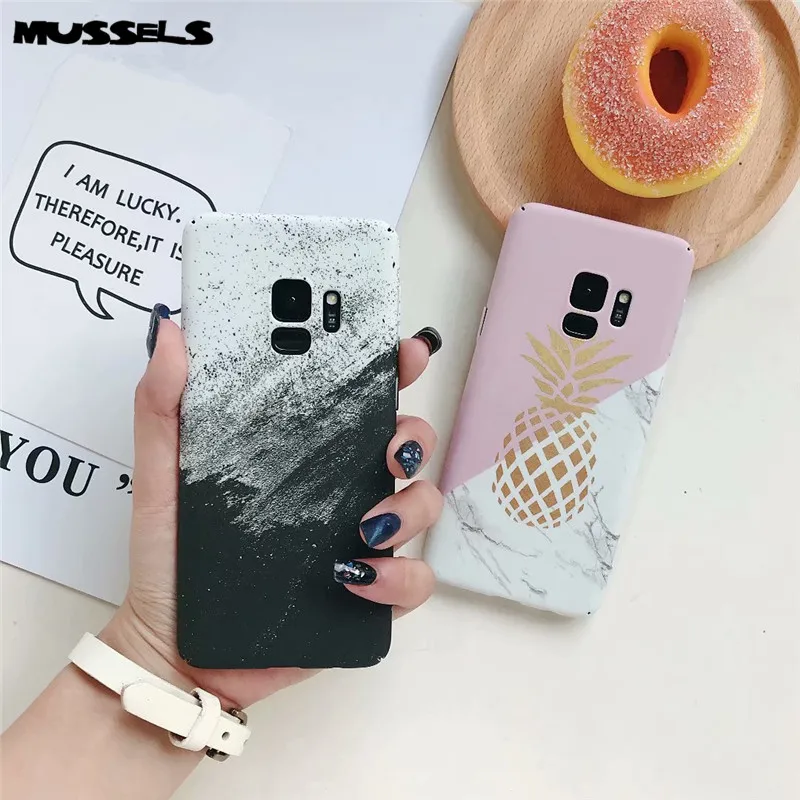 MUSSELS Mobile Phone Case For Samsung Galaxy S7 Edge S9 S8 S10 Plus NOTE 8 9 Fashion Hard PC Cover |
