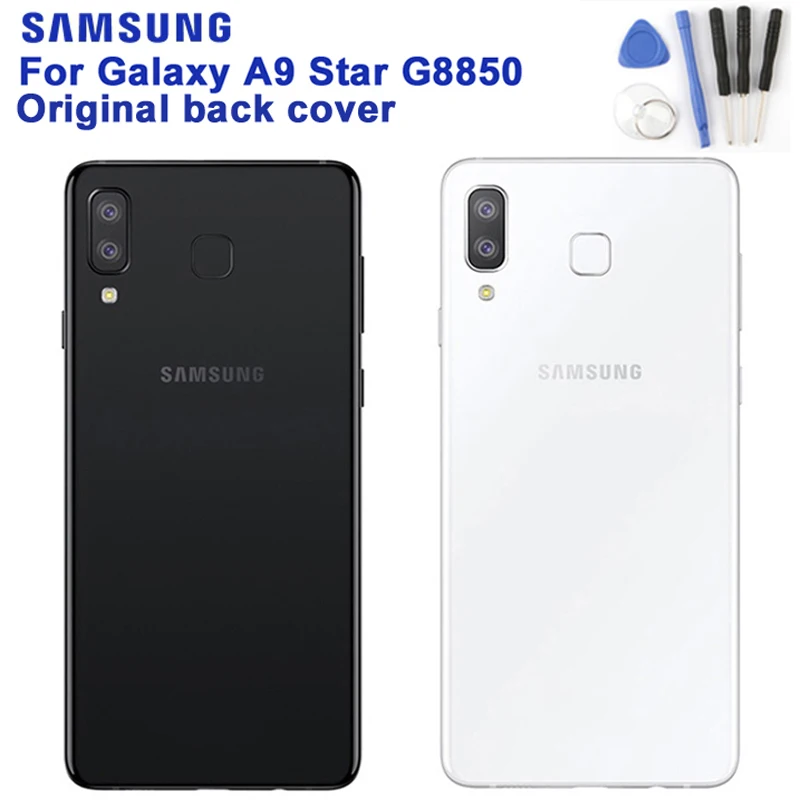 Samsung оригинальный аккумулятор задняя крышка Дверь для Galaxy A9 Star G8850 настоящий задний корпус защитный чехол