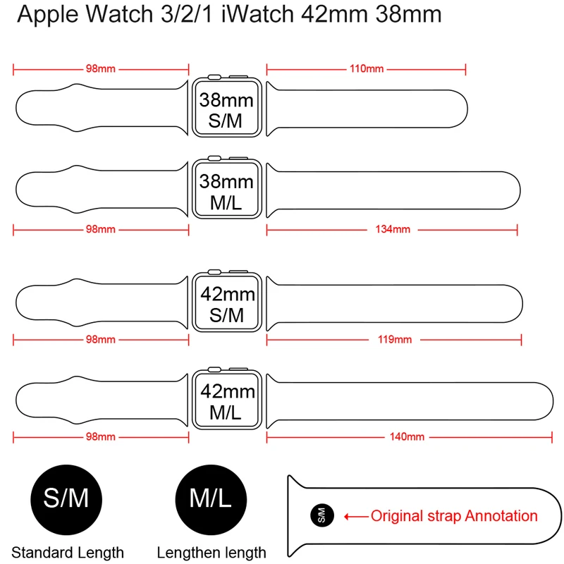 Новый Силиконовый ремешок для Apple watch band 4 3 2 44 мм 40 correa iwatch 42 38 наручный браслет