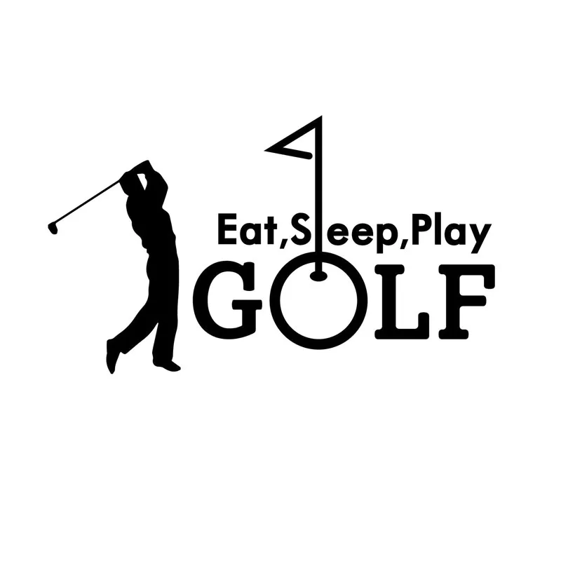 

14.1CM*8.1CM Summer Golfing Sports Vinyl Car Sticker S9-0041