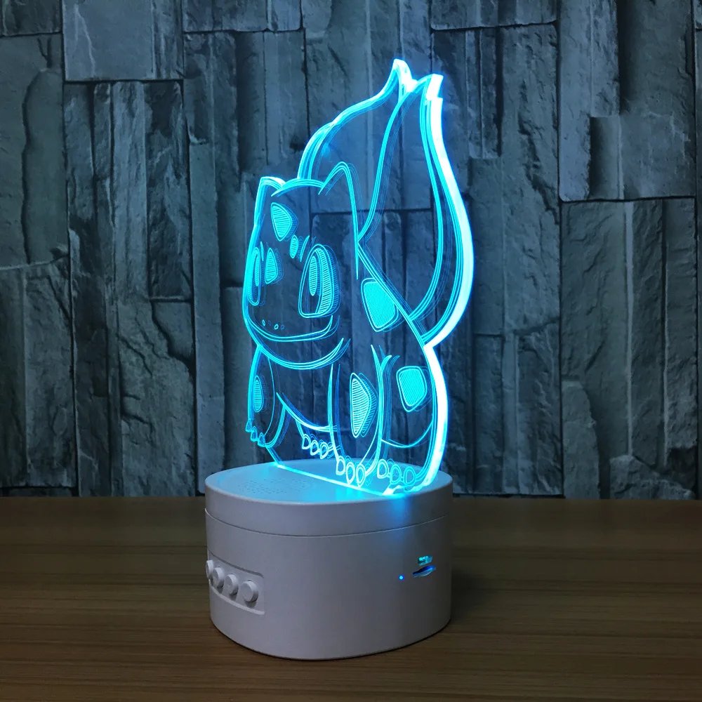 

New 3D model frog seeds atmosphere gifts with colorful bulbs remote touch LED light creative gift to send a children or lover Z8