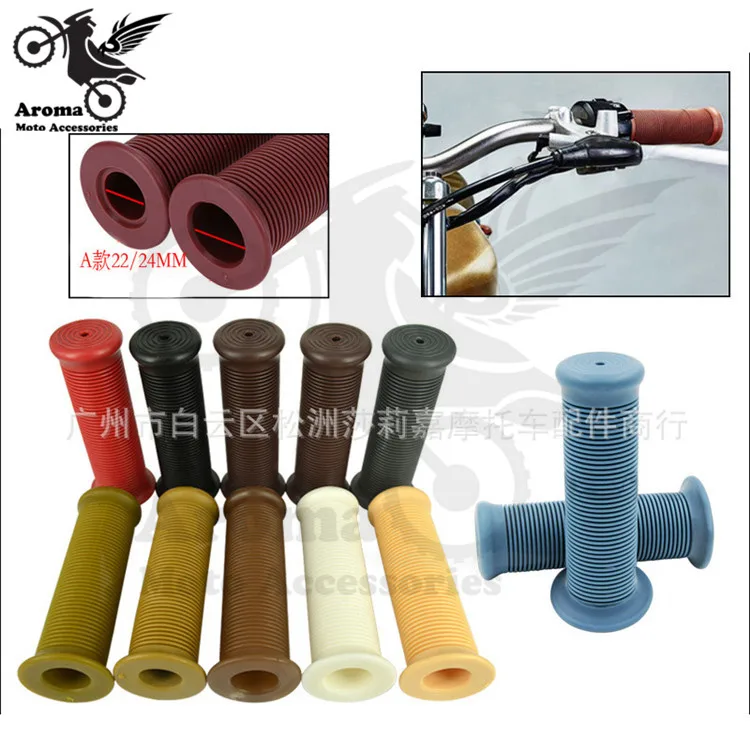 

11 colors available motorbike handle 7/8'' 22MM 24MM unviersal moto grips for honda yamaha suzuki harley motorcycle handlebar