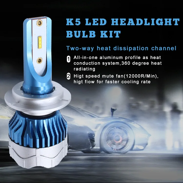 Комплект Автомобильных СВЕТОДИОДНЫХ Фар H4 H7 LED 9006 9005 H1 H3 12000LM CSP чипы для Mitsubishi
