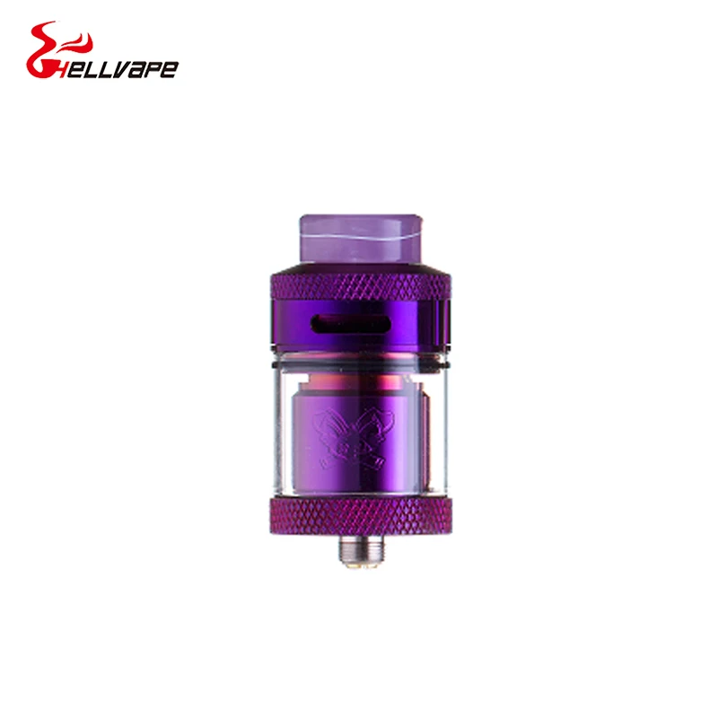 Распылитель Hellvape Dead Rabbit RTA 25 мм 2 мл/4,5 мл rta с резервуаром для пузырей с одной/двойной катушкой для восстановления Vape Танк vs zeus rta - Цвет: pruple