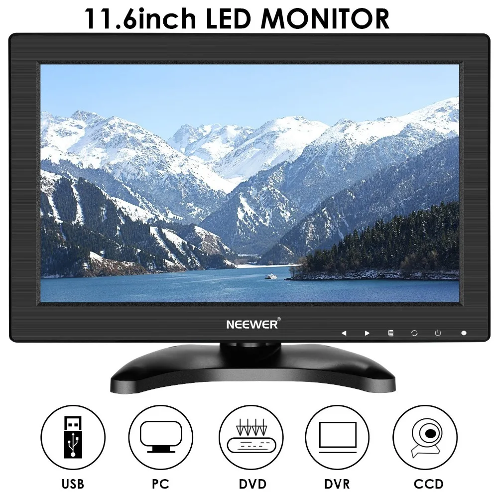 Neewer nw1116 11.6 дюймов HD 1080 P Мониторы HDMI USB VGA BNC видеонаблюдения av аудио Вход Динамик