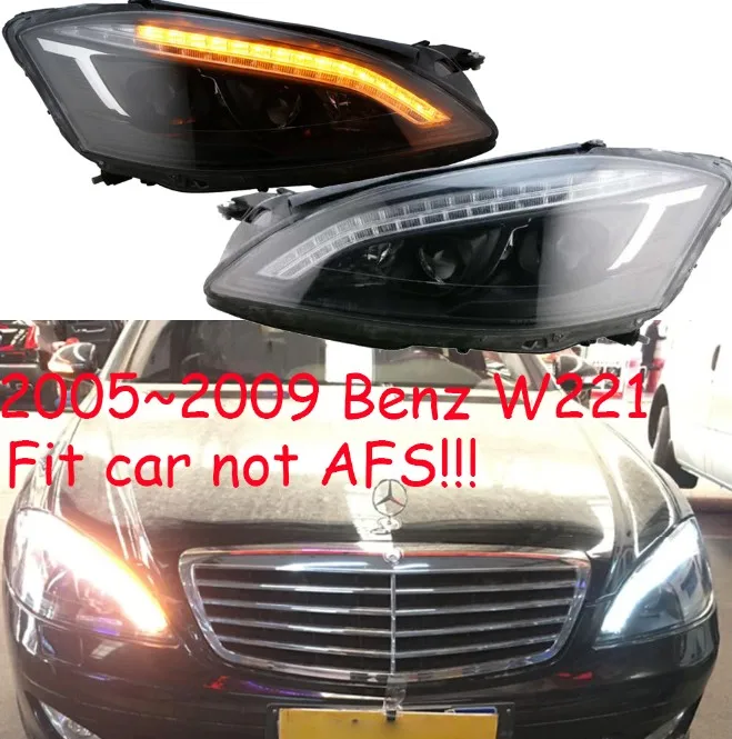 picture Автомобильный бампер фары для W221 головной светильник, 2005~ 2009y W221 противотуманный светильник, автомобильные аксессуары, W221 Дневной светильник, TFSI, TSI, W221 фара - Цвет: picture