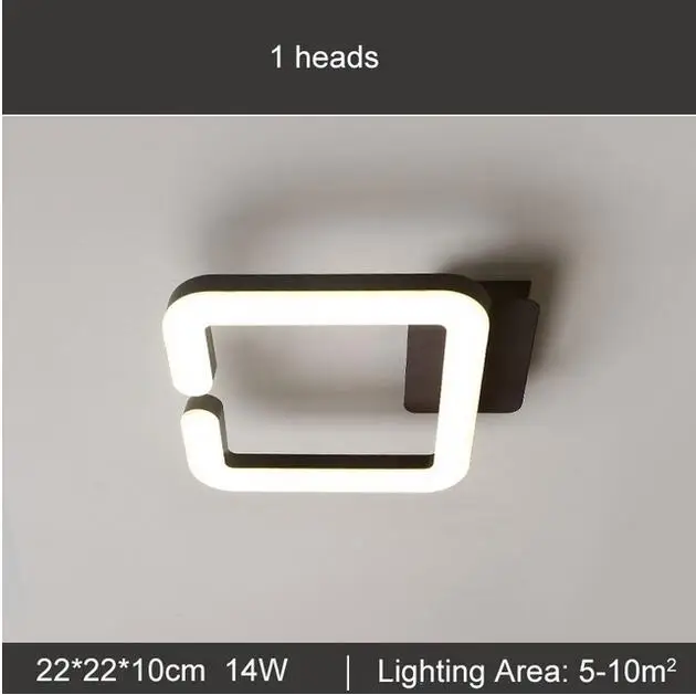 Brown Modern Led Ceiling Chandelier Lamp Lampara de techo Chandelier Lighting For Living Room Bedroom lustre cristal lampadario - Цвет абажура: 1 Head L22xW22cm