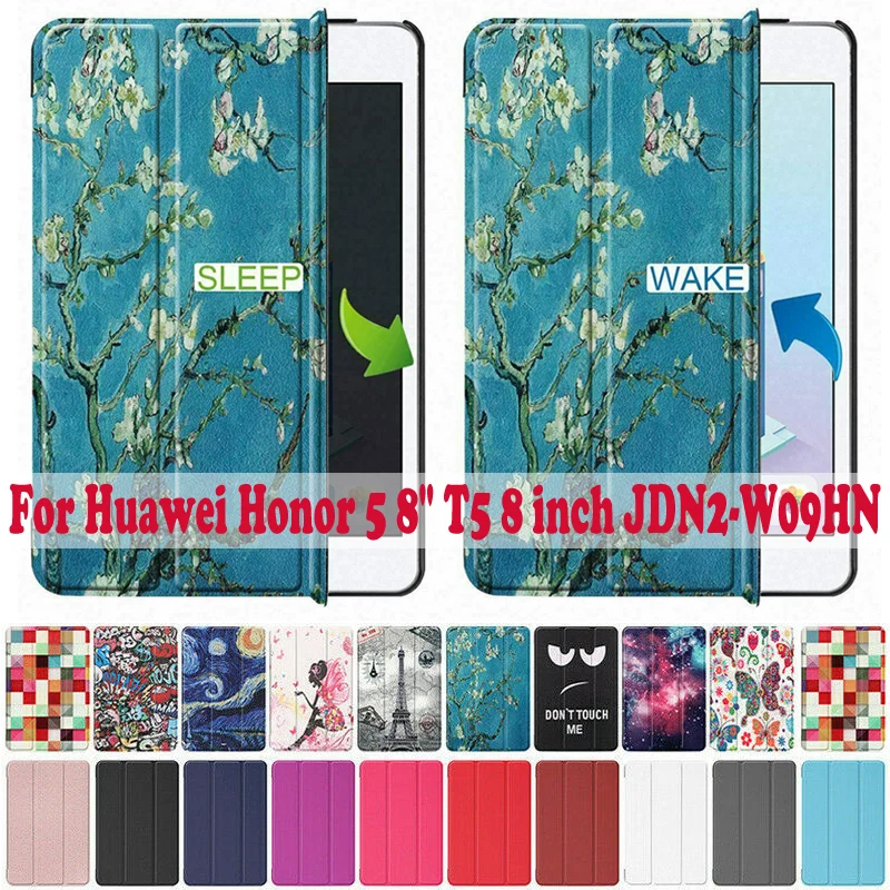 Умный чехол для Huawei Honor 5 8 дюймов флип подставка из искусственной кожи T5 планшета