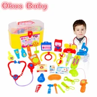 2021 brand new 30 pieces set pretend play doctor set with stethoscope and medical doctors equipment educational toy