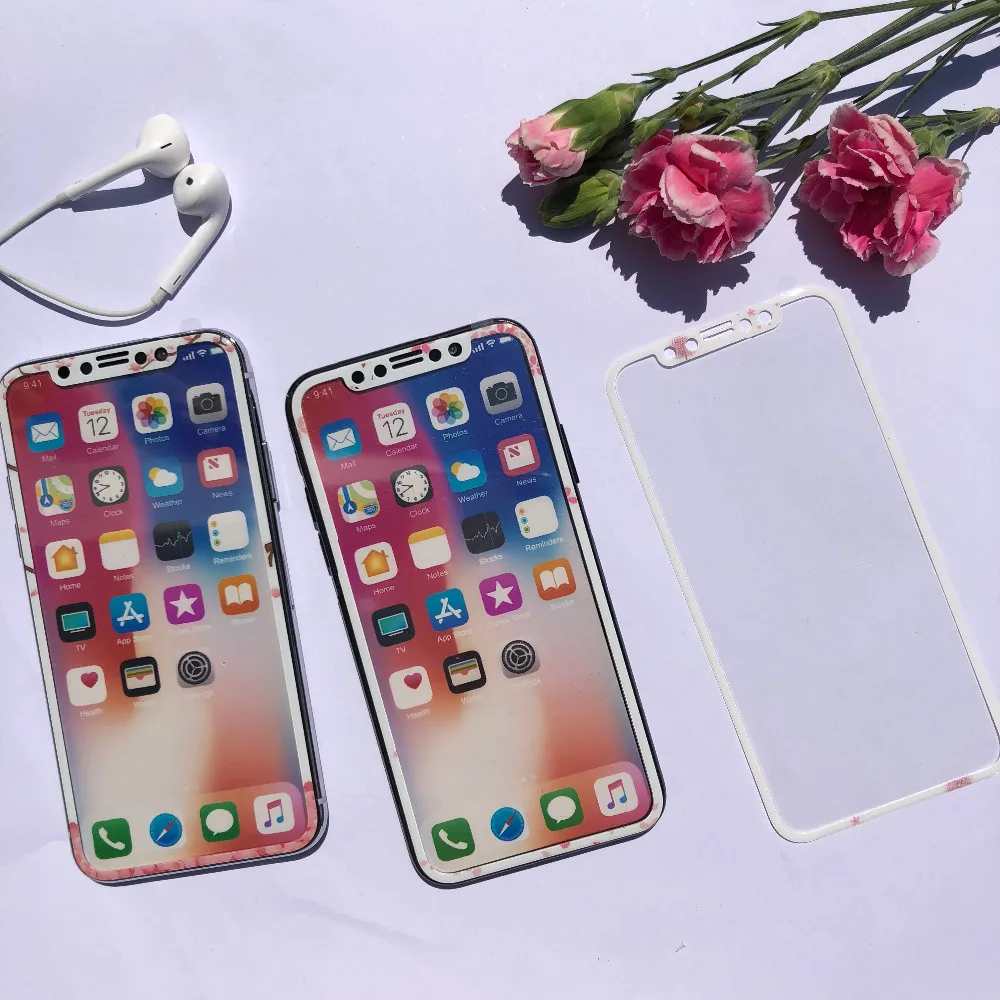 Защитное стекло 3D для iPhone X 8 Plus 7 6 6s|Защитные стёкла и плёнки телефонов| |