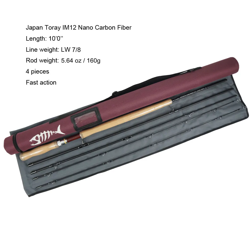 Switch Rod-LW7I8 Новинка, Aventik All Times IM12, нано углеродное волокно, короткий переключатель, удочки для нахлыстом и удочка для нахлыстом, комбинированная с линейкой, наборы - Цвет: Switch Rod-LW7I8
