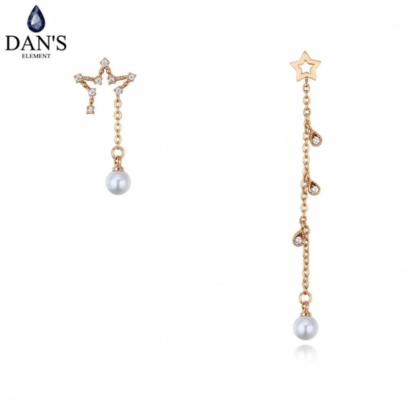 Серьги DAN'S ELEMENT 3 цветов изготовленные из циркония AAA в виде розы сердце для