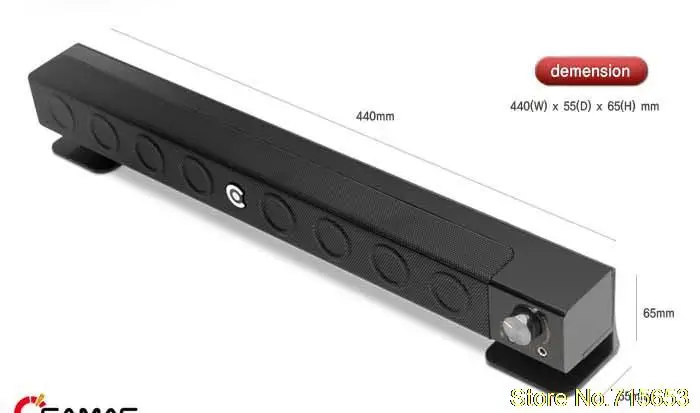 CAMAC Brand Bar style multi-media Built-in Subwoofer 2.1 Channel Active Speaker CMK-30A for LCD LED Monitor desktop laptop | Электроника