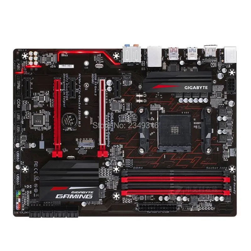 Используется для Gigabyte GA-AX370-Gaming AX370-Gaming оригинальная материнская плата X370 гнездо AM4 DDR4 USB3.0 SATA3.0