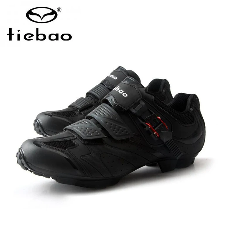 TIEBAO Черная Мужская обувь для езды на велосипеде горного велосипеда нескользящая