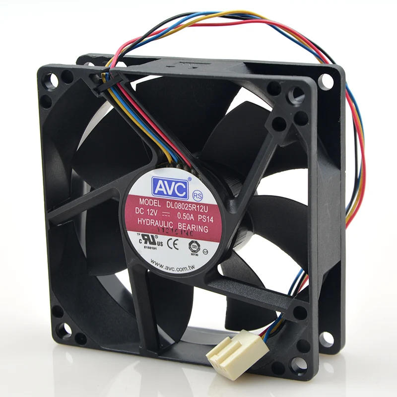 DL08025R12U 8025 80 мм x 25 постоянный ток 12 в 0 50 А 2 провода 2-контактный гидравлический