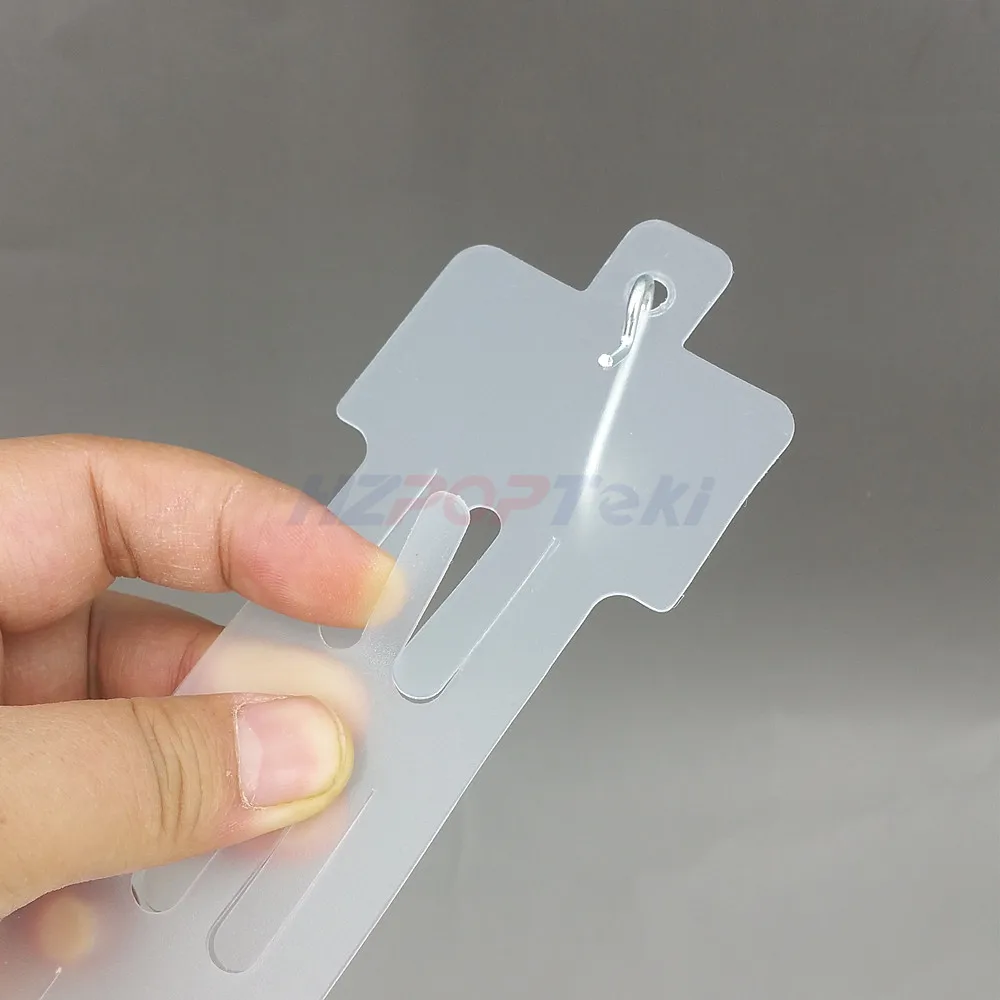 L54cm пластиковая прозрачная ПП Розничная торговля Висячие товары клип полоса 12 шт