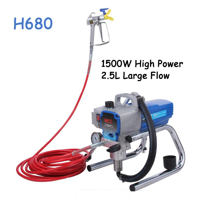 High-Pressure Airless Paint Spraying Machine H680/ H780 Wall Paint Spraying Gun Airless Paint Sprayer Wall Spray Machine