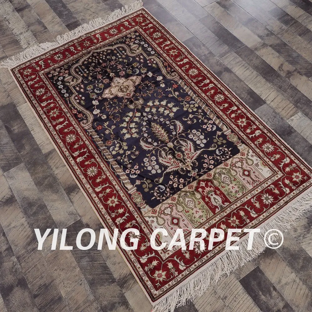 YILONG 3 'x 5' ручной работы сине-красный ковер для гостиной изысканный Прочный