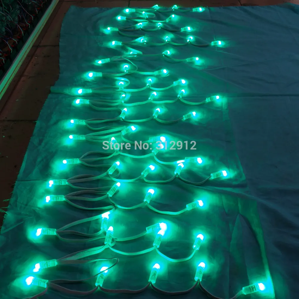 12V простая/dump RGB Icicles световая гирлянда Всего 69 узлов полностью белый провод IP68