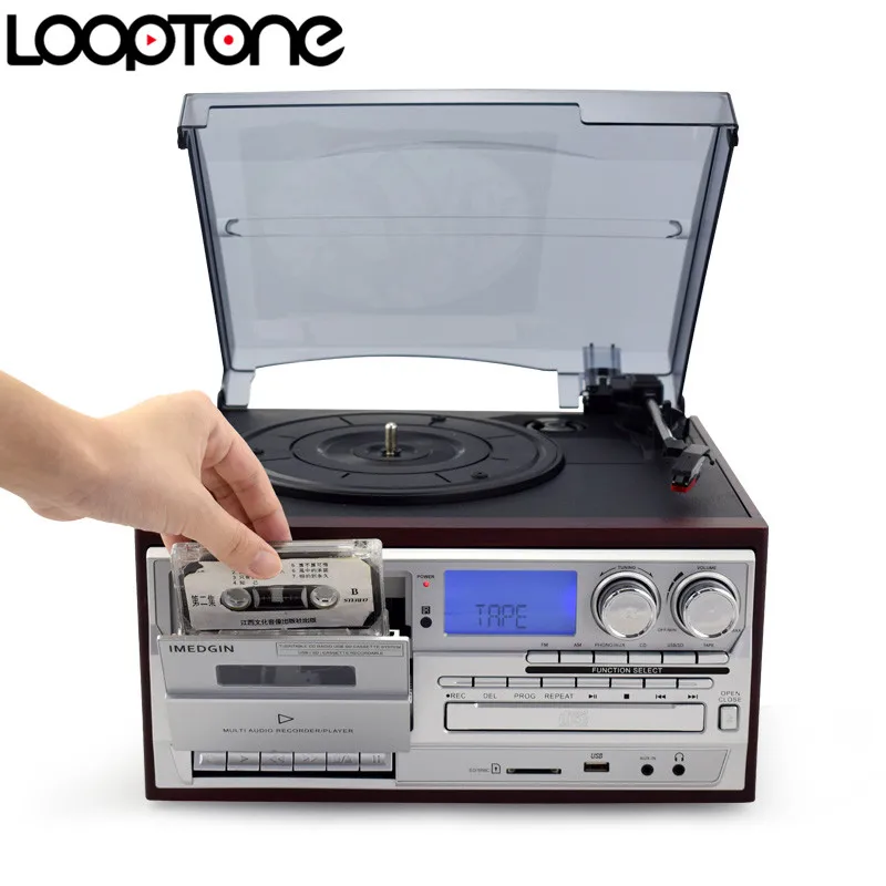 Проигрыватель LoopTone 3 скоростной виниловой записи проигрыватель с компакт диском