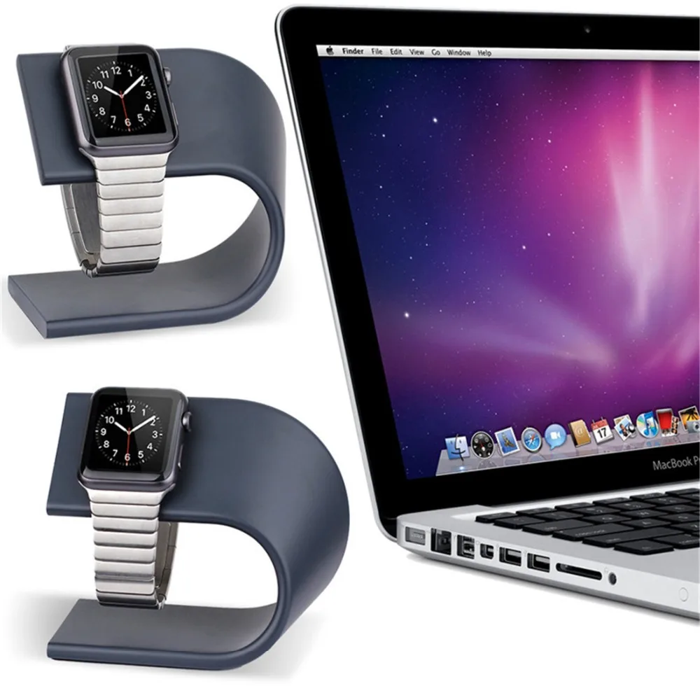 Подставка для Apple Watch зарядная станция док U типа из алюминиевого сплава магнитная