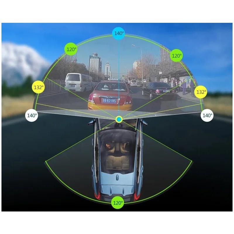 Две Камеры 720 P Автомобильный ВИДЕОРЕГИСТРАТОР GPS Tracker H.264 Камкордер Автомобиля