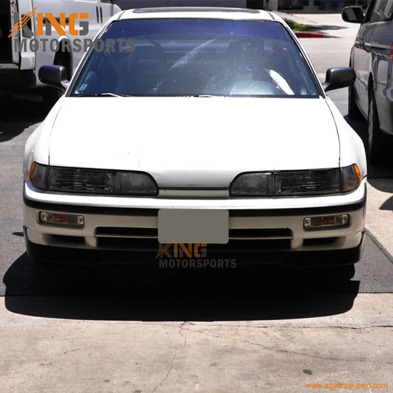 Чехол на передний бампер Acura Integra черный из искусственной кожи|bumper lip spoiler|front bumper
