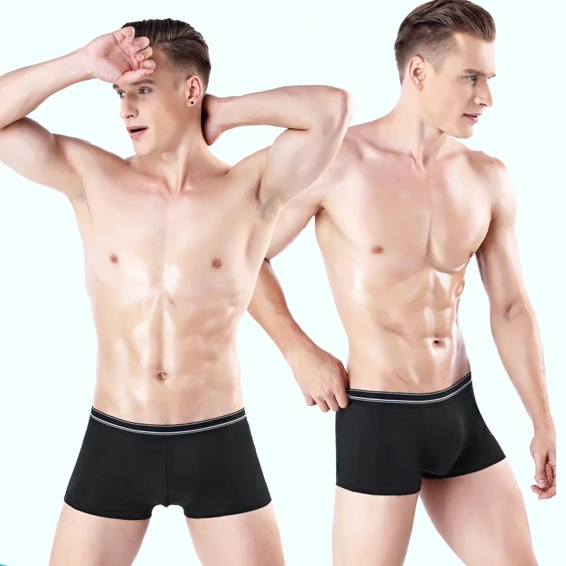 Боксеры мужские 7 шт./лот брендовое пикантное нижнее белье дышащие цветные шорты