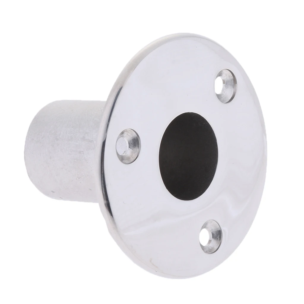 

25mm 90 Degree Round Base High Polished Stainless Steel Boat Hand Rail Fitting Flush Mount
