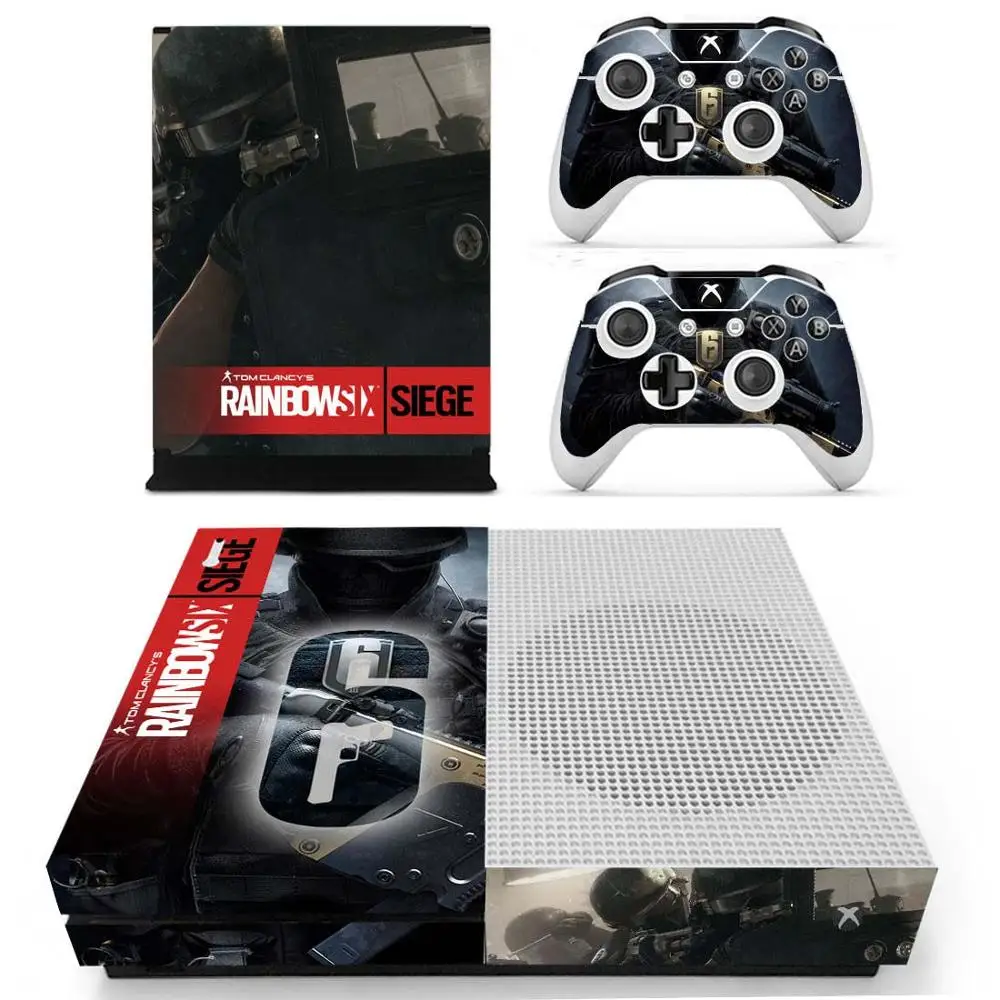 YS-xboxoneS-1985 Наклейка Tom Clancy's Rainbow Six Siege для Xbox One S Skin vinilo pegatina для Xbox one Slim консоль и два контроллера - Цвет: YS-xboxoneS-1985
