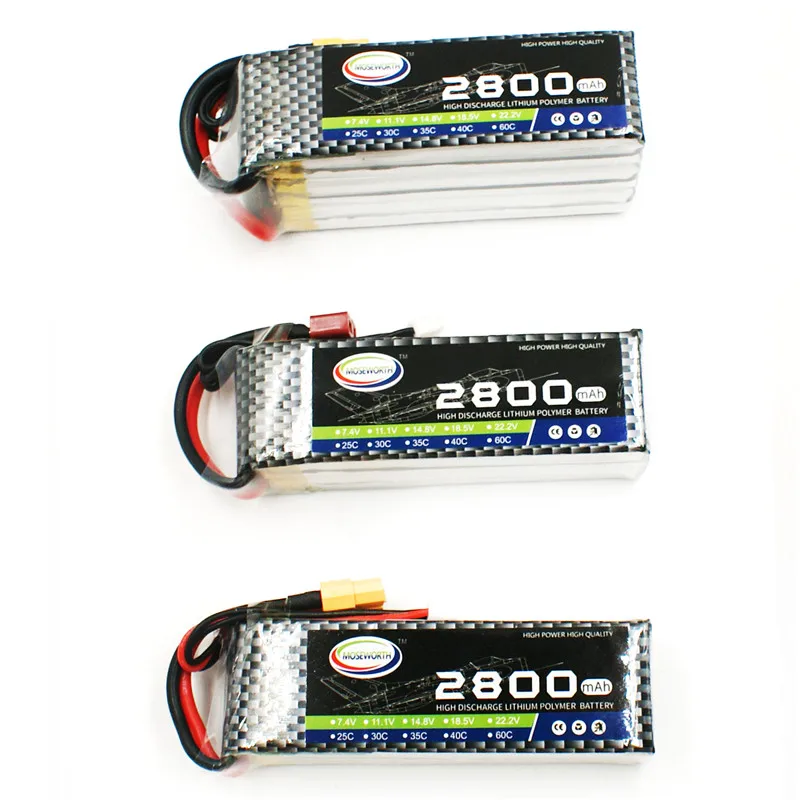 Аккумулятор Lipo 4S 14 8 в 2800 мАч 30C для игрушек с дистанционным управлением