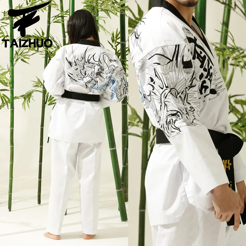 Профессиональные Единоборства TKD Tae Kwon Do корейская форма мастера для тхэквондо с