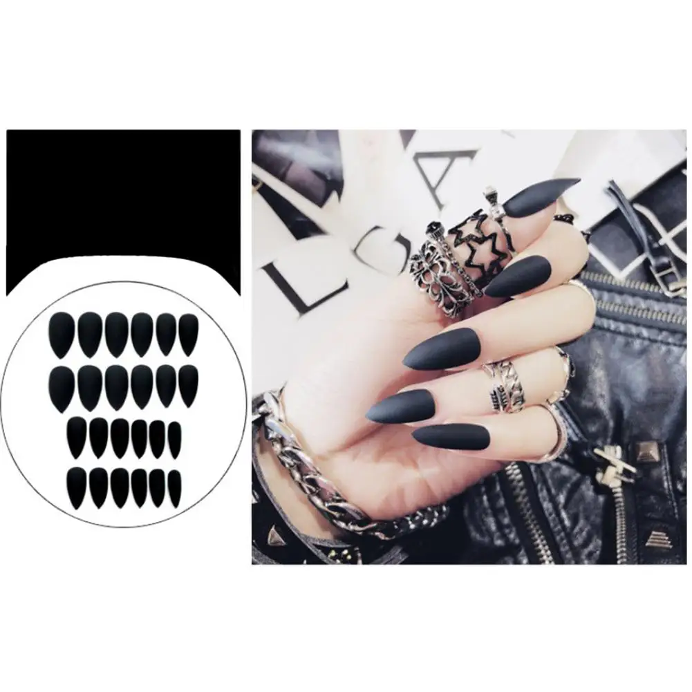 F90 matte BellyLady, 24 шт, для дизайна ногтей, матовые кончики для накладной формы для ногтей, наращивание ногтей, маникюрное искусство, накладные ногти - Цвет: F90 matte