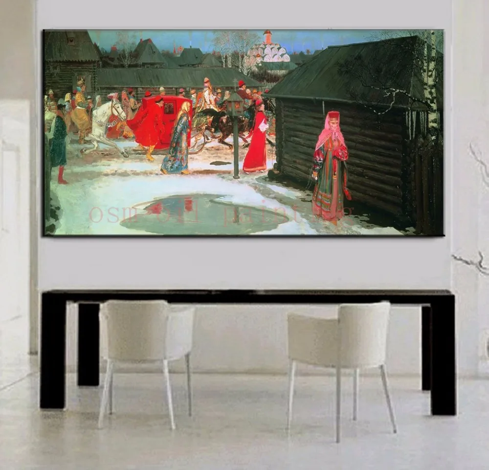 Handmade Modern Abstract Oil Painting Landscape Russia Portrait Figure 100% High Quality Hand Painted Wall Art Canvas Pictures | Дом и сад