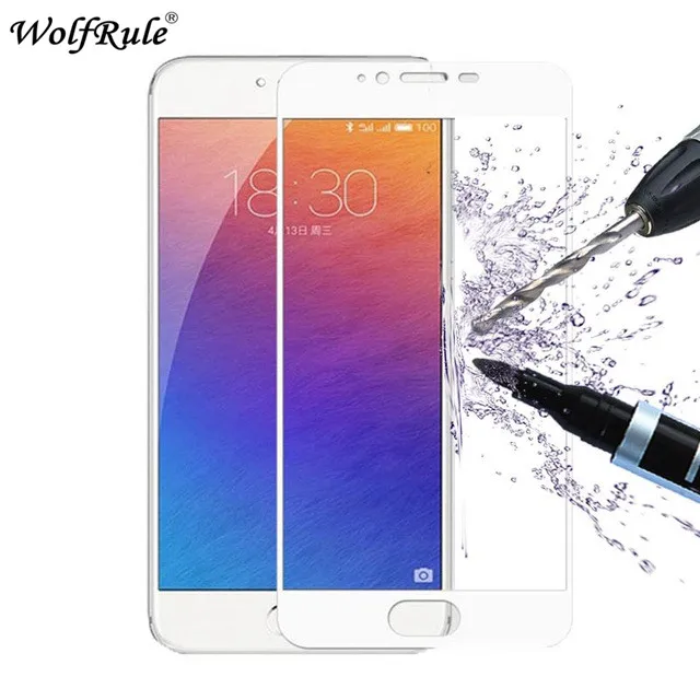 2 шт Защитная пленка для экрана Meizu Pro 6 анти-Браст 2.5D Закаленное стекло полное
