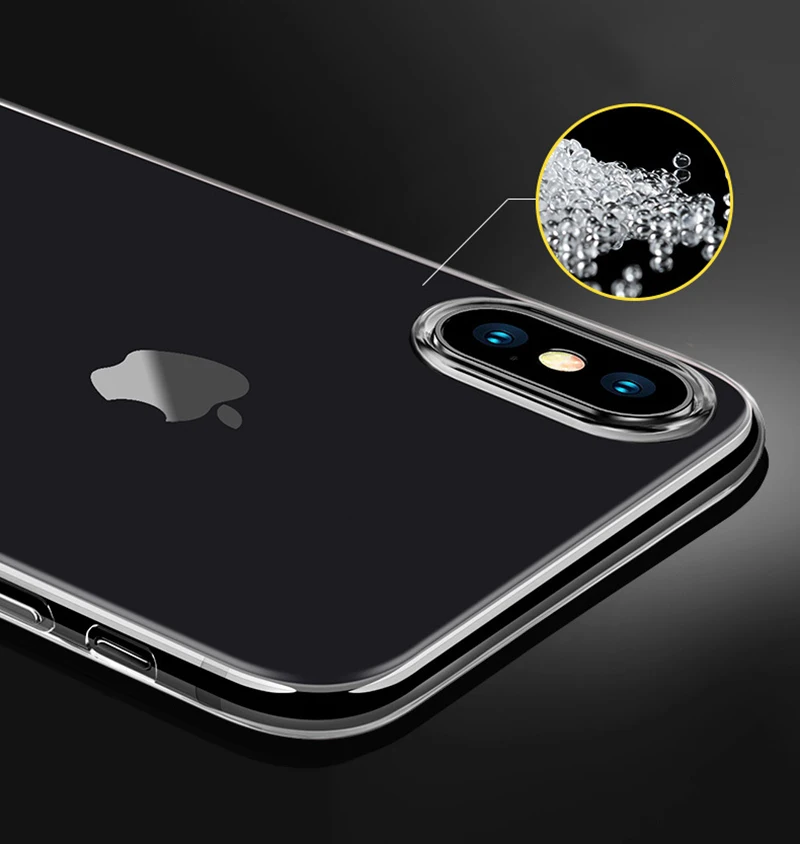 Mostotal силиконовый мягкий ТПУ чехол для телефона для iPhone 11 Pro X XR XS Max 5 6 7 8 Plus Прозрачный чехол для телефона для iPhone 11 Pro XS Max
