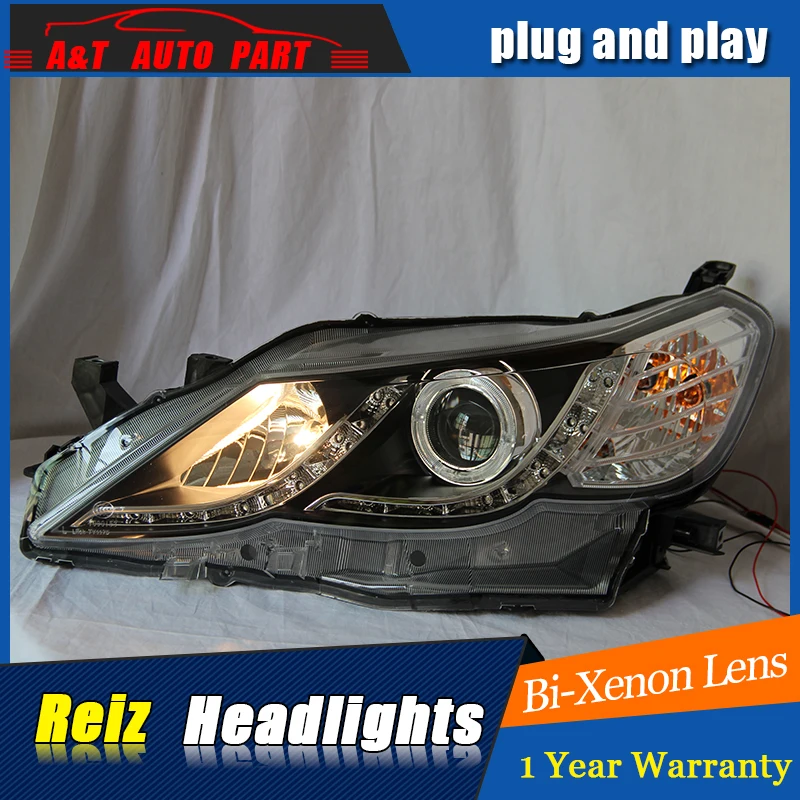 Auto Part Styling For Toyota Reiz headlights DRL 2011-2013 LED light bar Q5 bi xenon lens h7 | Автомобили и мотоциклы
