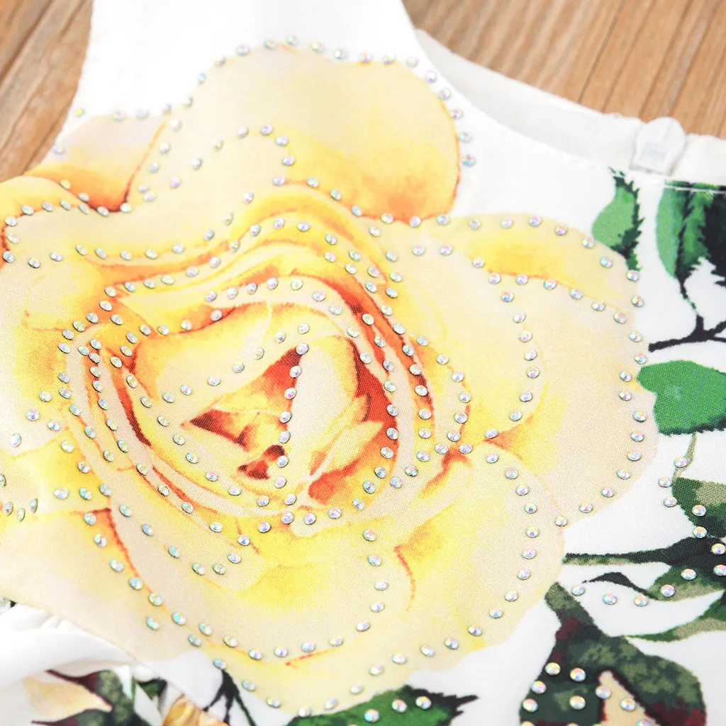 SAGACE/платья платье без рукавов для малышей одежда летнее принцессы с рисунком из