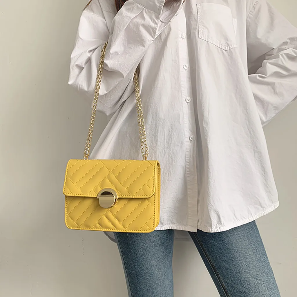 Женская сумка новинка 2019 Корейская версия сумки мессенджера модная вышивка цепи