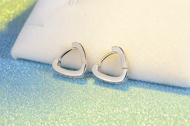 Женские серьги гвоздики из серебра 2018 пробы с фианитом|silver stud earrings|sterling silver