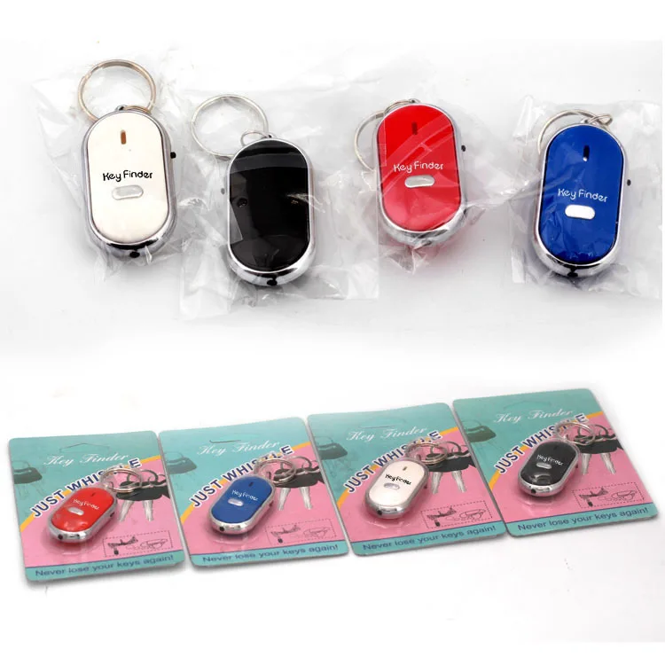 Smart Finder Key Sensors KeyChain Sound LED with Whistle Claps Locator Find Lost Keychain Self Defense Alarm Random Color | Безопасность