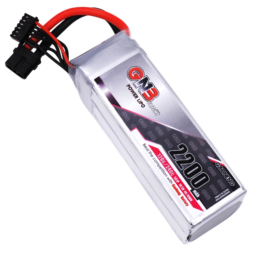 Аккумулятор Gaoneng GNB 2200 мАч 5S1P 18 5 в 120C/240C с разъемом XT60 Strp FPV Квадрокоптер вертолет