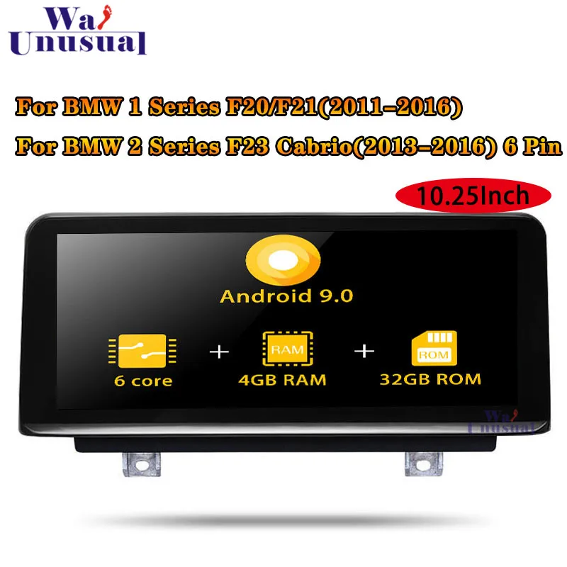 Android 9.0 Car GPS Navigation For BMW 1 Series F20/F21(2011-2016) 2 F23 Cabrio(2013-2016) Radio Player NO DVD | Автомобили и