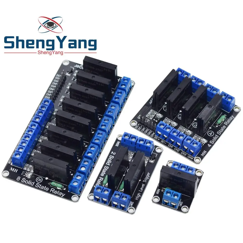 ShengYang Высокое качество 1 2 4 8 канальный 5 в постоянного тока релейный модуль твердотельный Высокий Низкий уровень SSR AVR DSP для Arduino