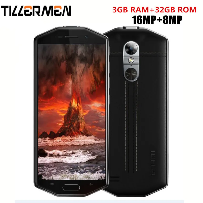 Rungee G1 мобильный телефон Fringerprint 3 ГБ ОЗУ 32 Гб ПЗУ 5 дюйма 16MP SOS 4000 мАч батарея