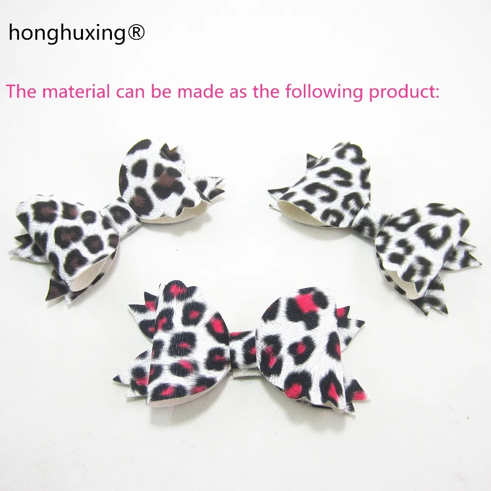 A4 Sheet Leopard Faux Leatherette Synthetic PU Leather Fabric For Bags Earrings Bows DIY Craft H0428 | Дом и сад