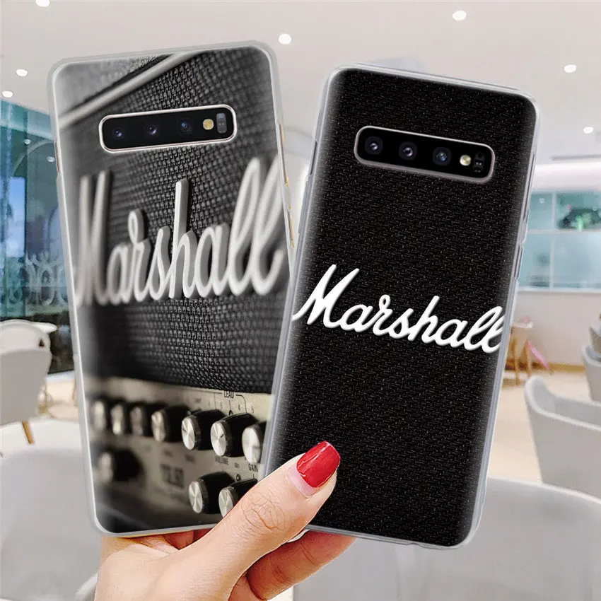 Гитары amp marshall чехол для телефона для samsung Galaxy S10e S10 плюс S7 S8 S9 Plus, Note 8, 9, 10, плюс S10 5G M20 M30 жесткий чехол Coque